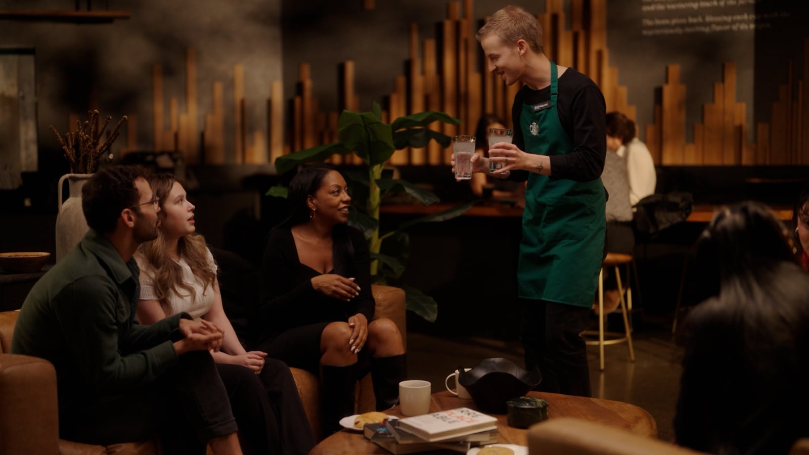 Frame from the Starbucks Ripples film